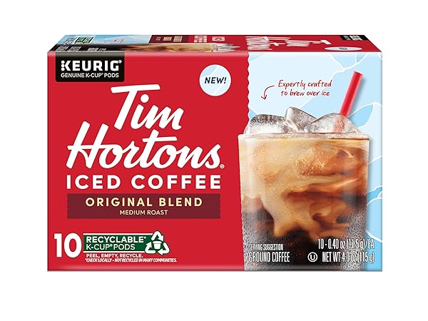 TIM HORTONS ORIGINAL BLEND BREW OVER ICE KCUPS...