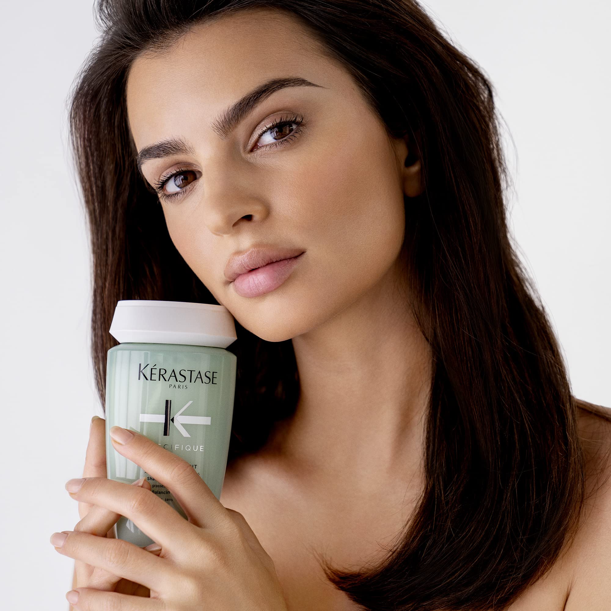 Kerastase Specifique Balancing Shampoo For Oily Scalp & Hair - Cleanses Oil From Roots and Hydrates Dry Hair Ends