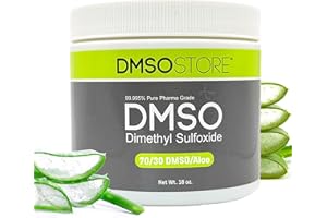 DMSOSTORE DMSO Gel with Aloe Vera | 70/30 Pharma Grade Dimethyl Sulfoxide Blend | 16 oz (1 lb) BPA-Free Plastic Jar