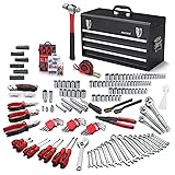 ARUCMIN 438-Piece Mechanics Tool Set with 3-Drawer