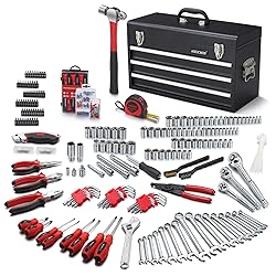 ARUCMIN 438-Piece Mechanics Tool Set with 3-Drawer