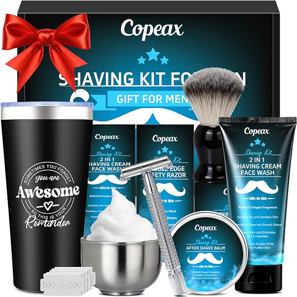 SHAVING KIT FOR MEN,MENS SHAVING KIT W/NATURAL COLOGNE...