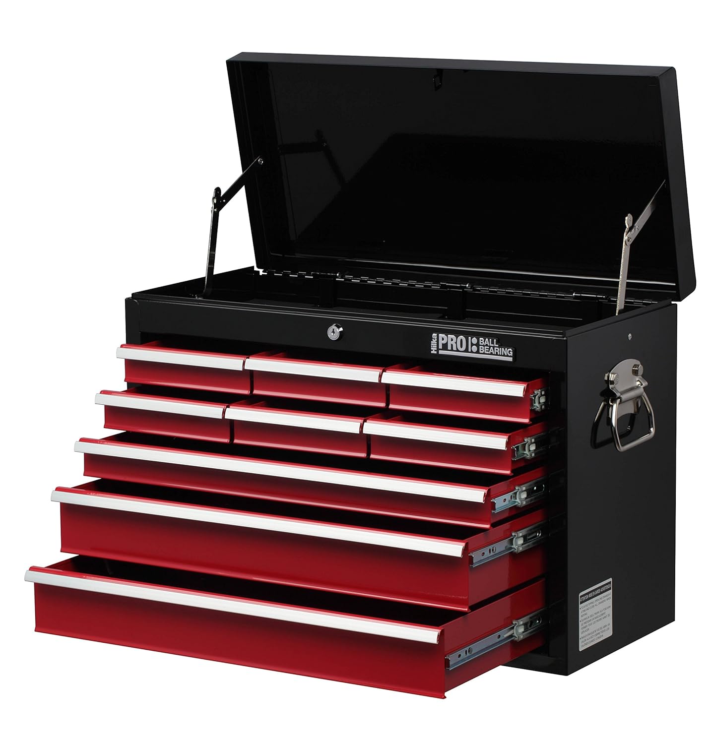 Hilka Tools HDPC109 HD Pro 9 Drawer Chest, Red/Black, 26Inch/66 cm