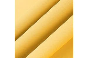 THAMIAO Book Cloth,17x55”,bookcloth,Cloth Book Cover,Fabric Book Cover, Fabric Surface and Paper Backed,Book Binding Cloth,Book Cloth for Book Binding,Bookbinding Supplies (Bright Yellow,17in x 55in)