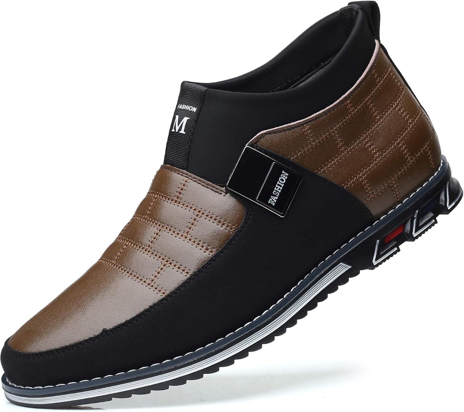 COSIDRAM Men Casual Shoes Slip on Loafers Hightop Walking Shoes