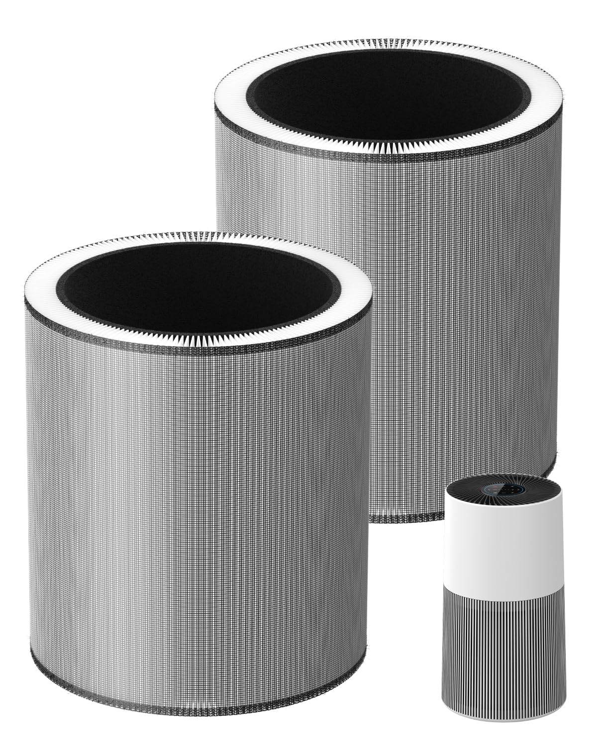 Photo 1 of C610 Replacement Filter Z Compatible with Winix C610 Air Purifier, 3 in 1 HEPA Filter with Activated Carbon and Pre-Filter, Compares to Part # 1712-0121-00, 2 Pack