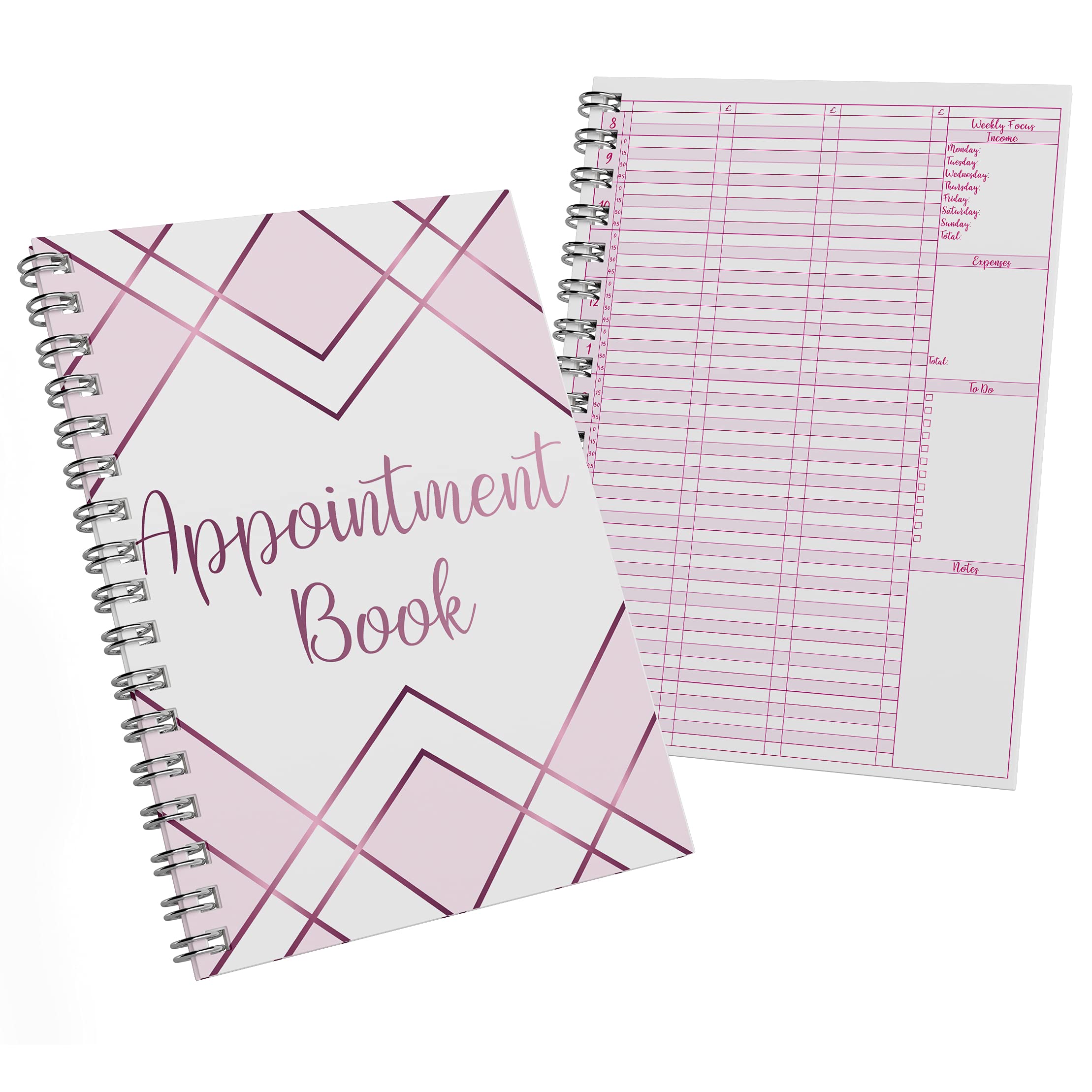 Undated Appointment Book Salons15mins Intervals Large A4 Size Beauty Salon Therapists Diary