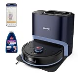 Bissell FlexClean FurForce Robot Vacuum & Mop with No Tangle Pet Brush Roll, LiDAR Navigation & Liftable Pad for Pet Hair Removal on Hard Floors & Rugs, 180min Runtime 60-Day Dust Collection, 4270L