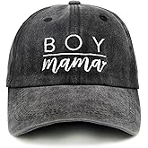 Waldeal Women's Embroidered Baseball Cap Boy Mama Mom Gift Vintage Distressed Dad Hat