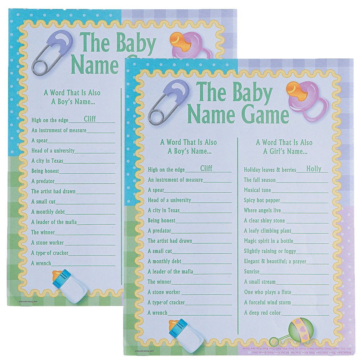 Oriental Trading Company Baby Shower / Baby Shower Colors For A Boy