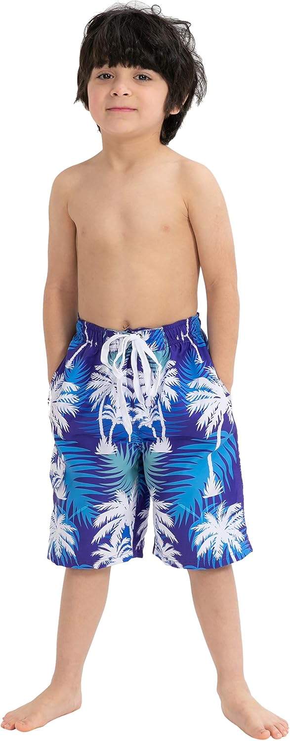 Boys Swim Trunks, Quick Dry Drawstring UPF 50+ Kids Swim Shorts, Toddler Beach Shorts, Boardshort, Boy Swimwear: Clothing
