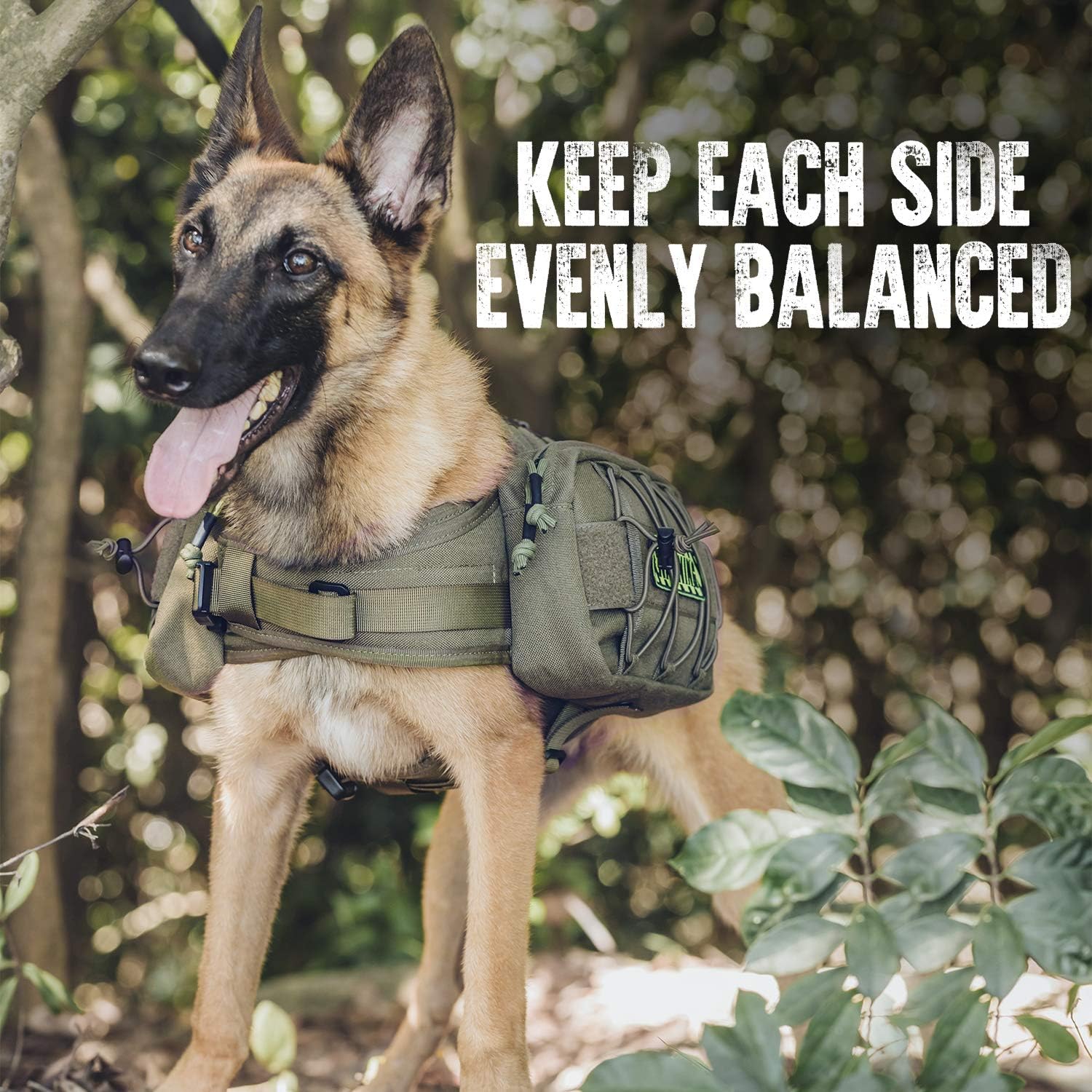 OneTigris Mammoth Dog Backpack 2.0 Version Tear Camping Hiking Dog Backpack for M/L Size Dogs (M, Oliver) - Image 5