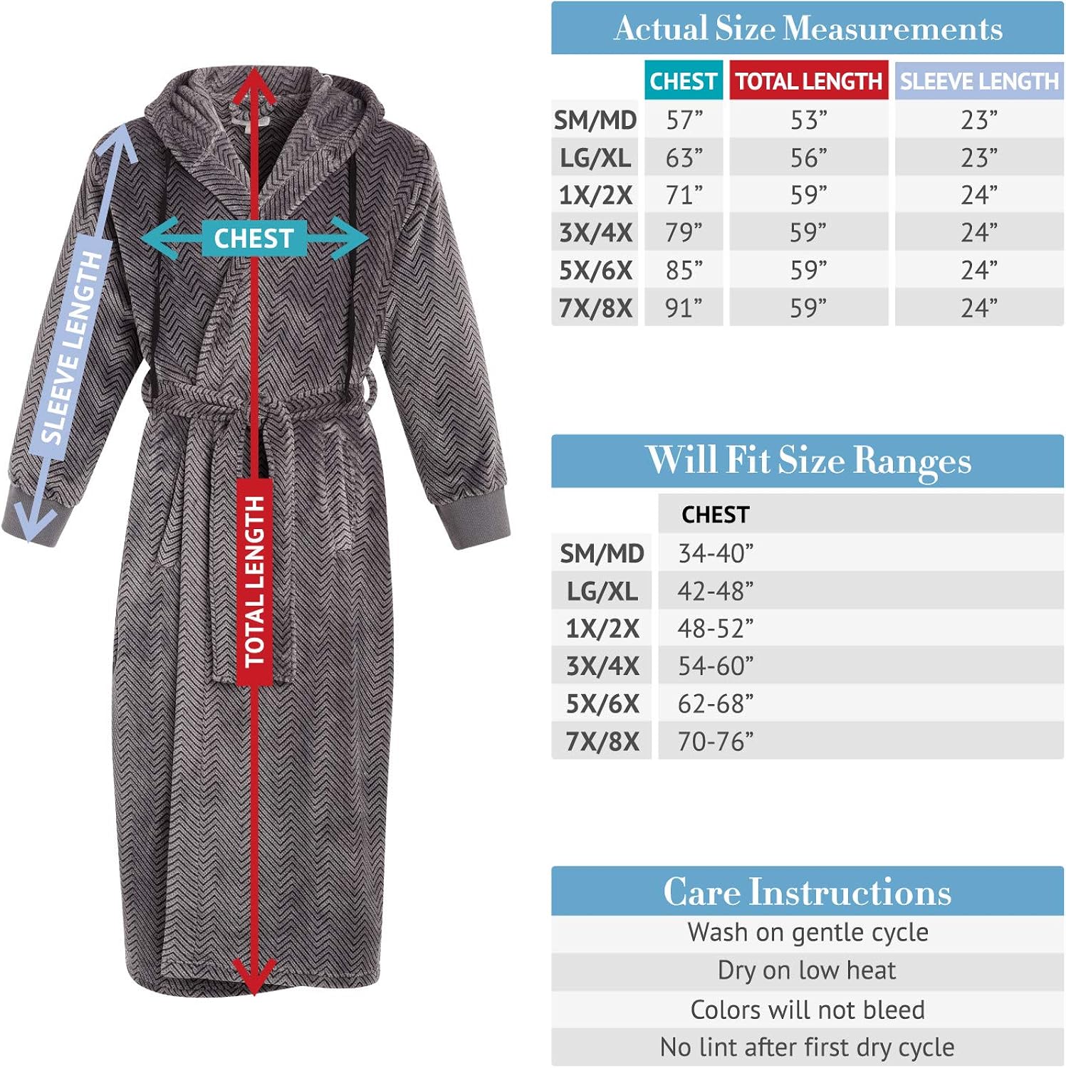 5x robe mens