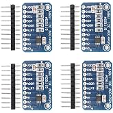 Qoroos 4 PCS ADS1115 16 Bit 16 Byte 4 Channel I2C IIC Analog-to-Digital ADC PGA Converter with Programmable Gain Amplifier High Precision ADC Converter Development Board for Arduino Raspberry Pi