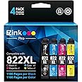 E-Z Ink Pro 822XL 822 XL Ink Cartridges Remanufactured Replacement for Epson 822XL Ink Cartridges Combo Pack to Use with Epson Workforce Pro WF-3820 WF-4830 WF-4820 WF-4833 WF-4834 Printer (4 Pack)