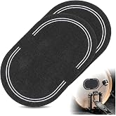 SUPVOX Bass Drum Patch 2PCS Kick Drum Beater Pads for Pedal Use | Strong adhesive pads, double pedal wear guard, for drum practice and performance