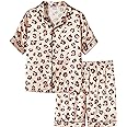 Topgal Satin Pajamas for Girls Coat Style Unicorn & Cat Silky Button Down PJ Set Size 6-16