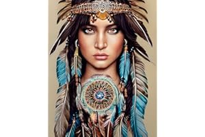 OFFBEAT STICKERS 4” Native American Sticker Woman Dreamcatcher Tribal Indian Head Heritage