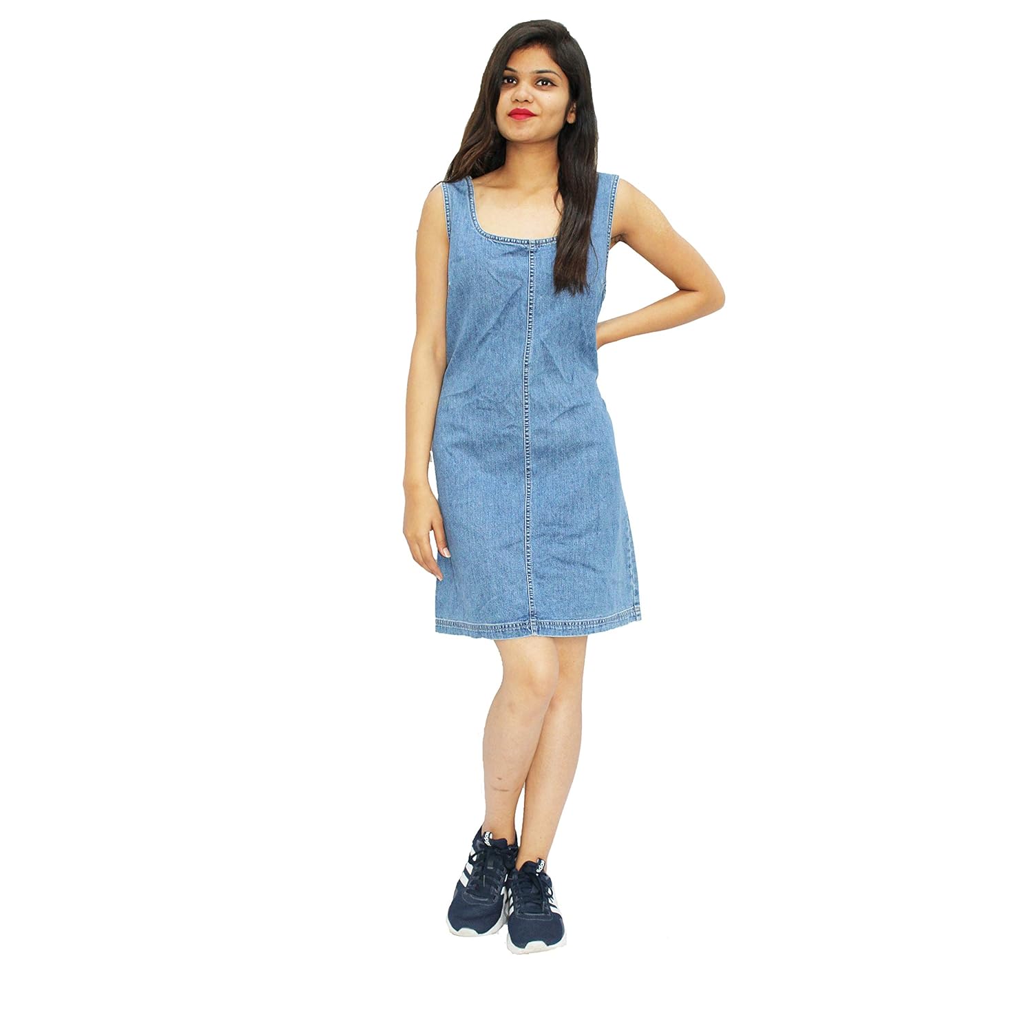 blue pinafore