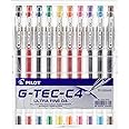 Pilot G - Tec C4 Gel Microtip Rollerball 0.4 mm - Assorted, Pack of 10