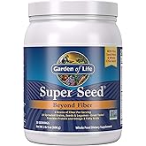 Garden of Life Super Seed - Vegetarian Whole Food Fiber Supplement with Protein and Omega 3, 5oz (600g) Powder