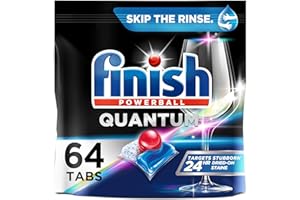 Finish - Quantum - 64ct - Dishwasher Detergent - Powerball - Ultimate Clean & Shine - Dishwashing Tablets - Dish Tabs
