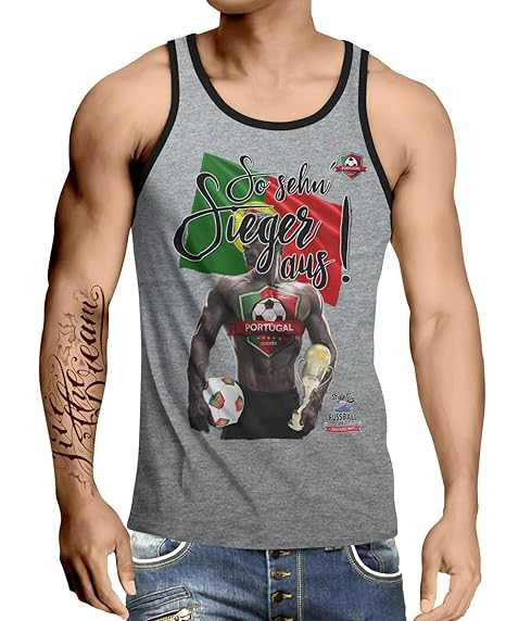 Stylotex Herren Tank Top Basic So sehn Sieger aus Guy Portugal