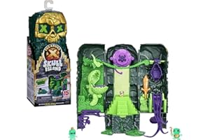 Treasure X Lost Lands Skull Island Swamp Tower Micro Playset, 15 Levels of Adventure. Survive The Traps and Discover 2 Micro Sized Action Figures. Will You Find Real Gold Dipped Treasure?