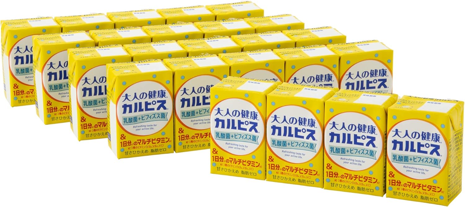 Amazon エルビー 大人の健康 カルピス 乳酸菌 ビフィズス菌 1日分のマルチビタミン 125ml 24本 エルビー 乳酸飲料 通販