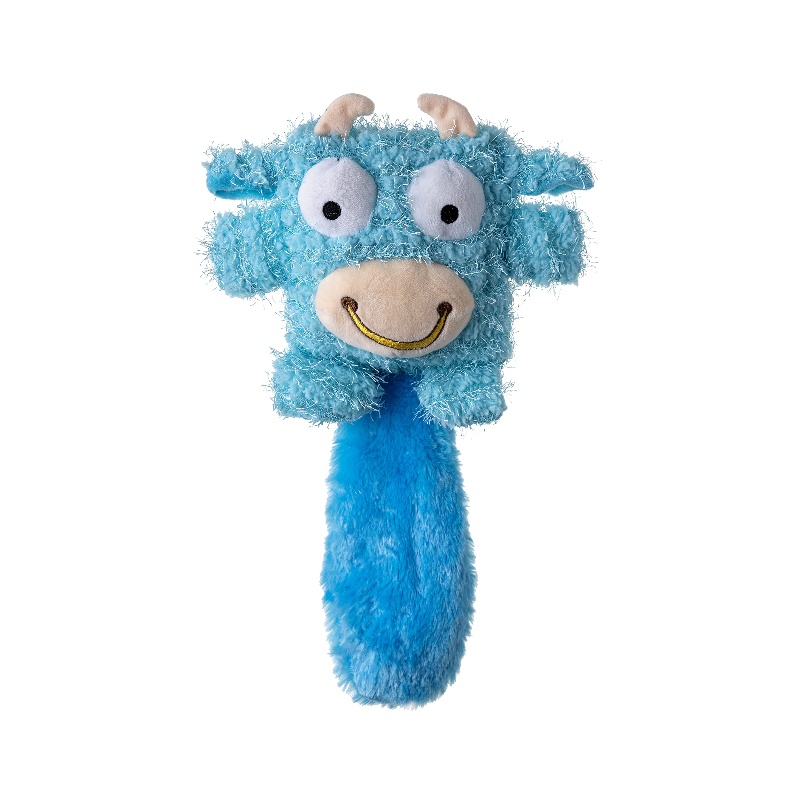 PetLove Barn Buddies Mooey Tail Fun Quality Plush Dog Puppy Toy with Squeaker and Crinkle Sound Tail, Blue