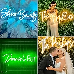 CIONAOR Custom Neon Sign, Custom LED Neon Sign