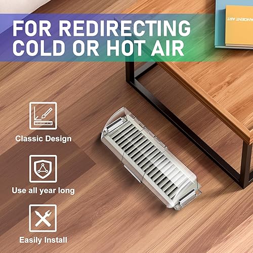 Pack Adjustable Air Vent Deflector 9”to Magnetic Floor Vent  Covers for AC, Wall, Ceiling Registers w