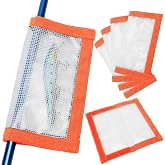 Fishing Lure Wrap for Rod, Tangle-Free Safety Hooks Cover, Secure Protectors Holder Storage for Various Bait (Orange - 4PK)