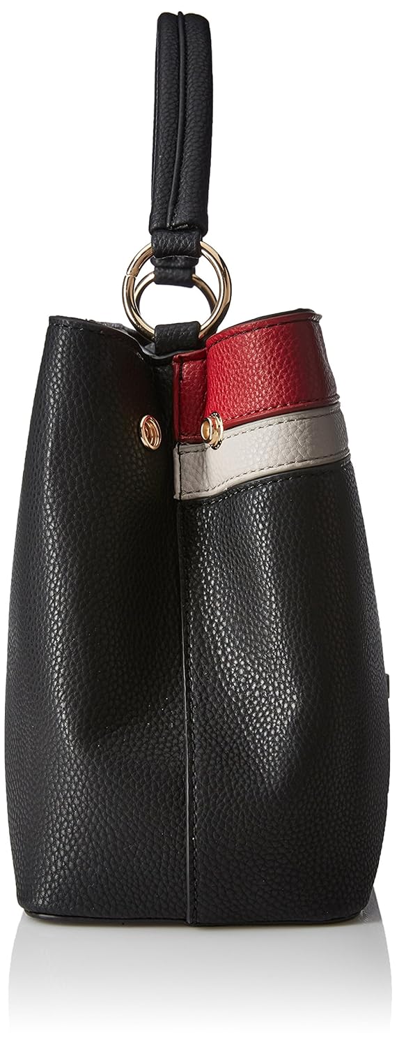 caprese philis women's satchel (black, red and grey) ()