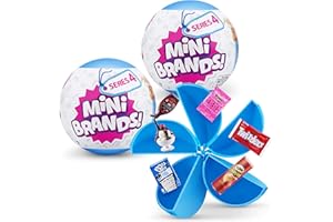 5 Surprise Mini Brands Series 4 by ZURU Amazon Exclusive Mystery Real Miniature Collectible Toy Capsule for Kids, Teens, and Adults (Pack of 2)