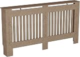 Vida Designs Chelsea Radiator Cover Unfinished Large Modern Vertical Slat MDF view 9