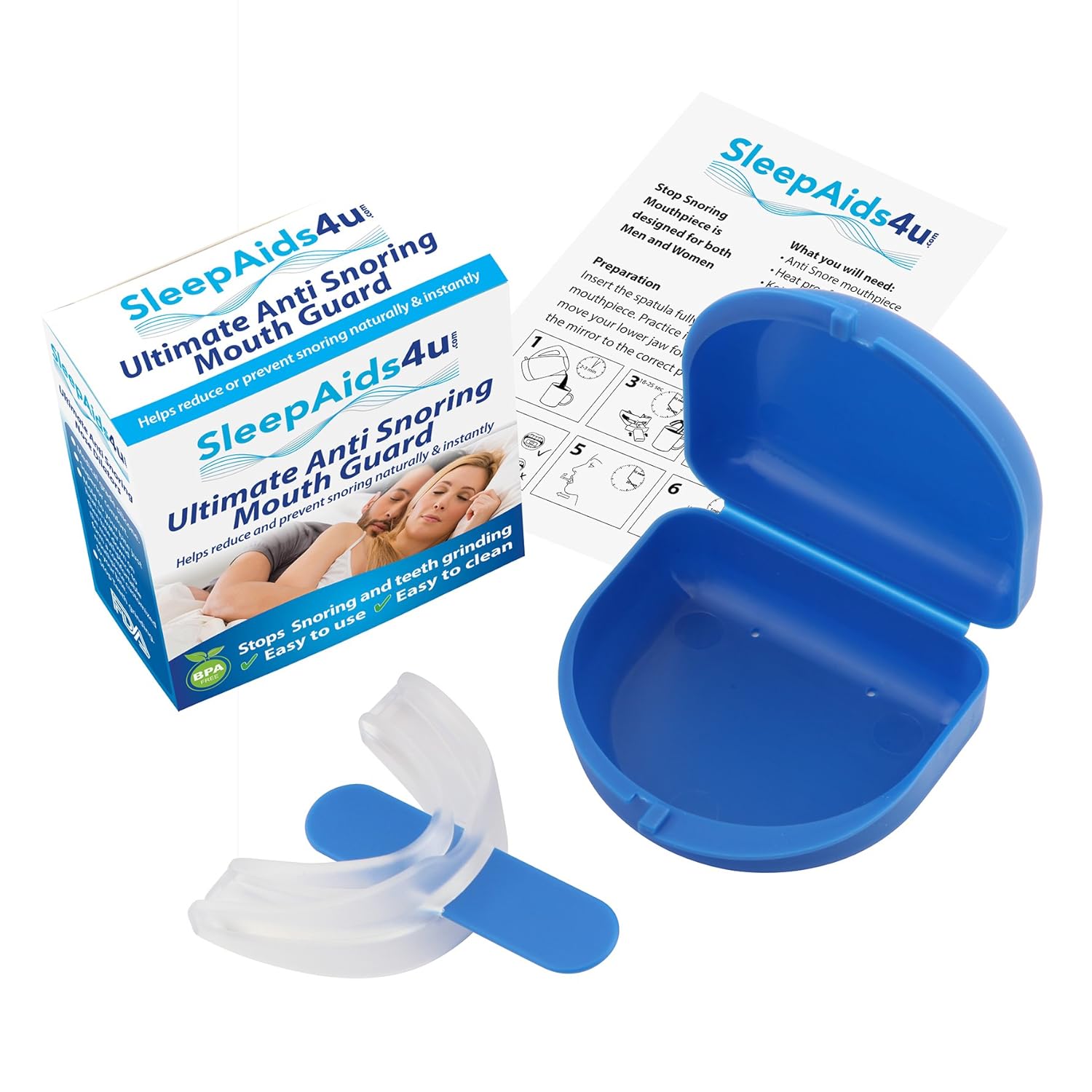 Stop Snoring Aids, Sleeping Mouth Guard Anti Snore Device, Snoring