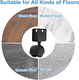 PATIKIL 1.5 Inch Swivel Caster U Bracket 4 Pack 66 Lbs Load Capacity No Noise view 6
