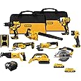 DEWALT 20V MAX Power Tool Combo Kit, Cordless Power Tool Set, 10-Tool with 2 Batteries and Charger Included (DCK1021D2)