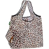ECO CHIC Foldable Reusable Large Grocery Bags - Foldable Grocery Bags - Lightweight, Recycled & Reusable Shopping Bag - Waterproof, Packable Tote Fitting in Fine Grocery Bag Carrier
