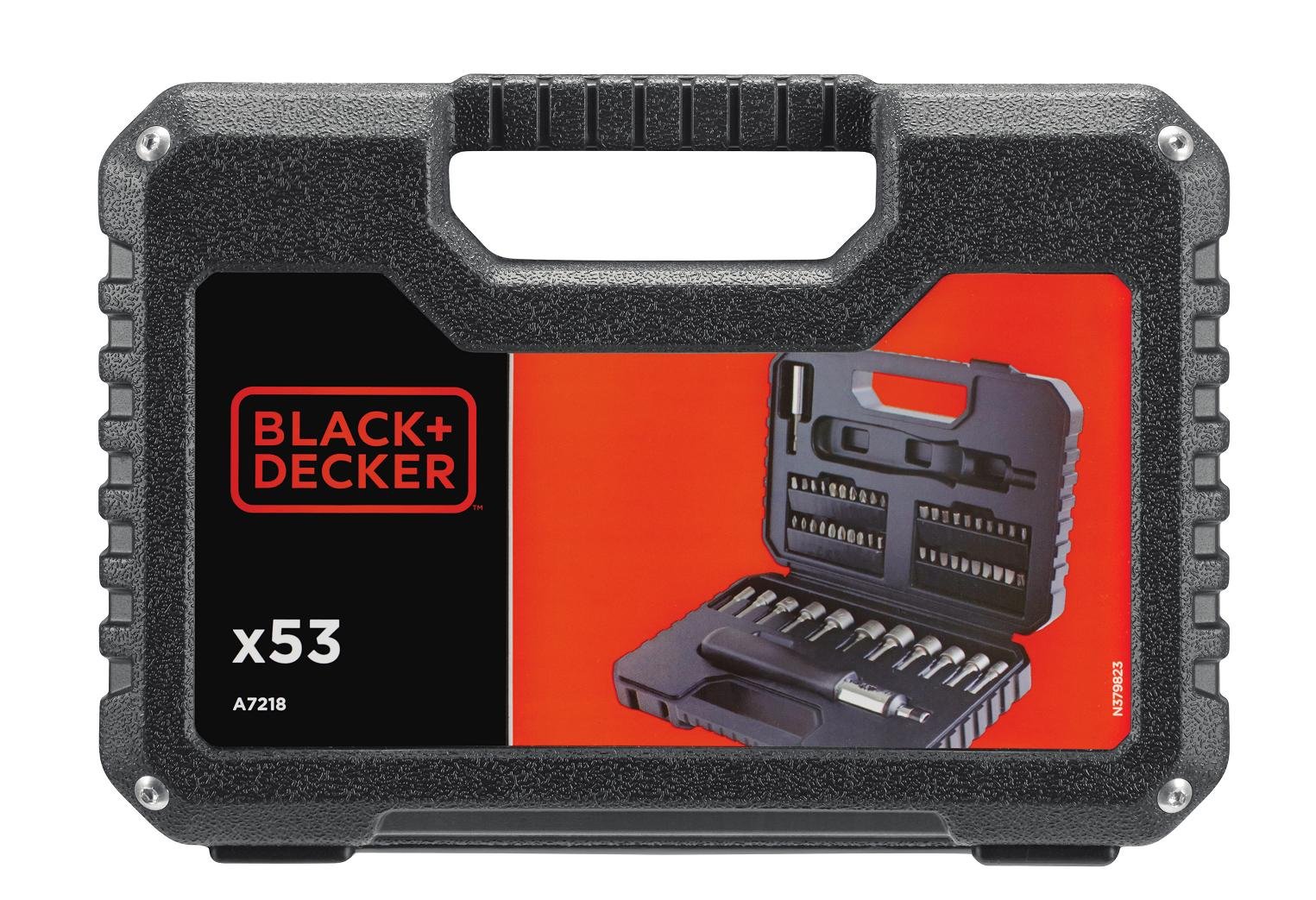 Black + Decker A7218 Drill/53 pcs Tool Set