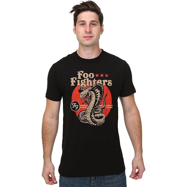 Foo Fighters T-Shirt Ufficiale Uomo – Astronauta & Logo – Nuova – Taglia S – Nero - 3