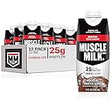 Muscle Milk Genuine Protein Shake, Chocolate, 25g Protein, 11 Fl Oz (Pack of 12) (Pack May Vary)