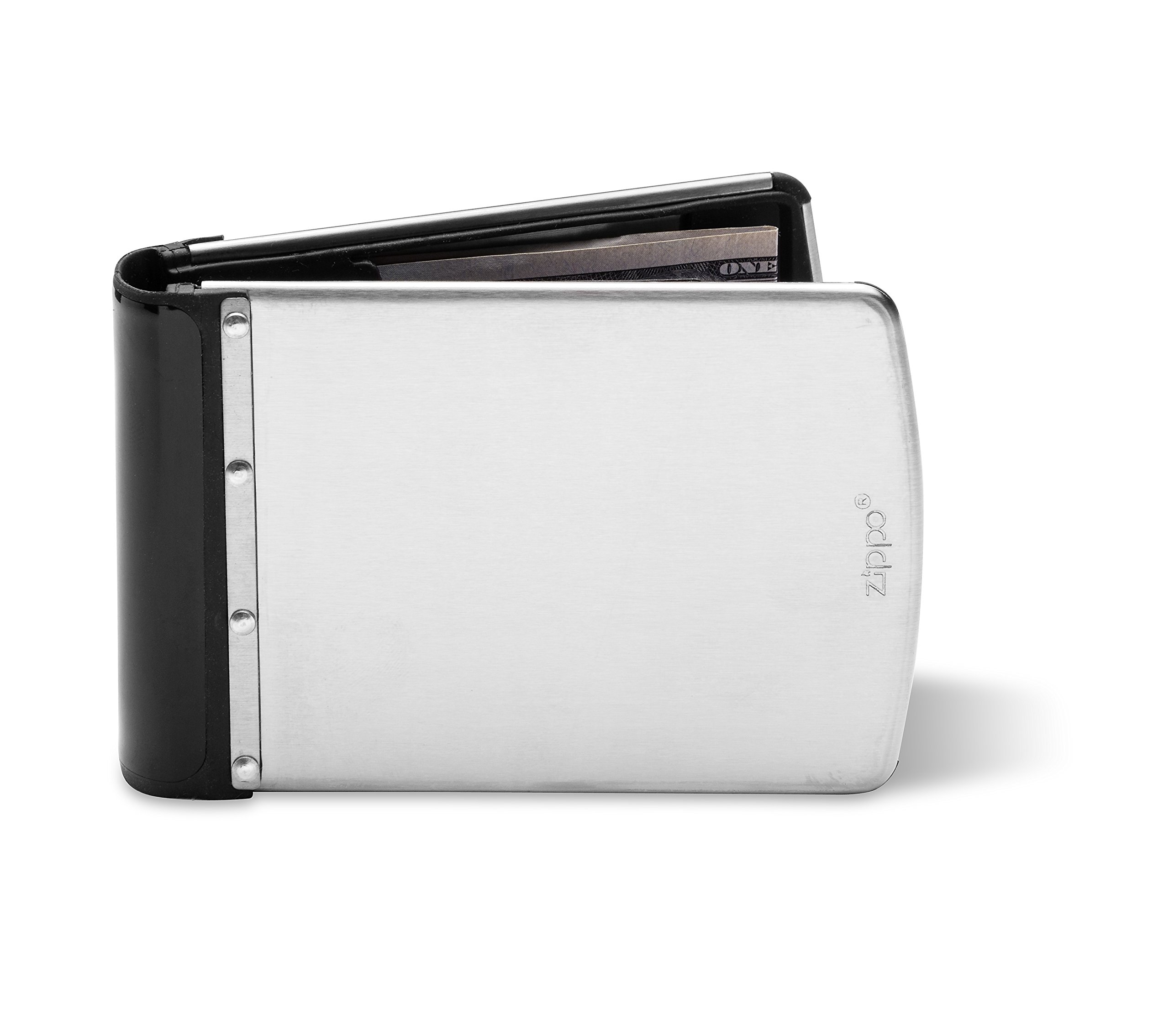 Zippo Wallet Genuine Zippo Brushed Stainless Steel RFID Blocking Wallet eBay