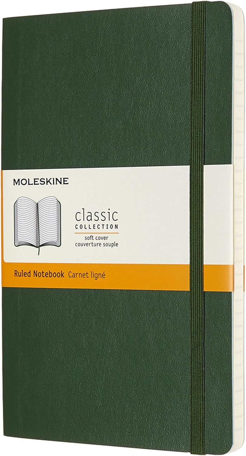 Moleskine Klassisches Liniertes Notizbuch (Softcover mit Elastischem