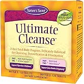 Nature's Secret Ultimate Cleanse 2-Part Total Body Detoxification & Elimination Supports Digestion, Wellness, Colon Health & Regularity - Multi-Herb Digestion & Multi-Fiber Cleanse - 240 Tablets