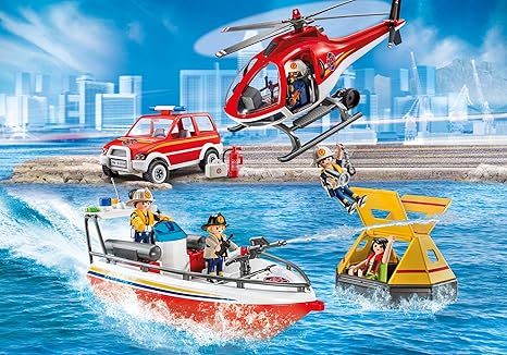 playmobil 9319 city action fire rescue playset