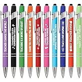 Fancy Land Teacher Appreciation Pens Back to School Ballpoint Pen for Teachers Thank You Teacher Gift Favors for Kids School Classroom Supplies 10Pcs