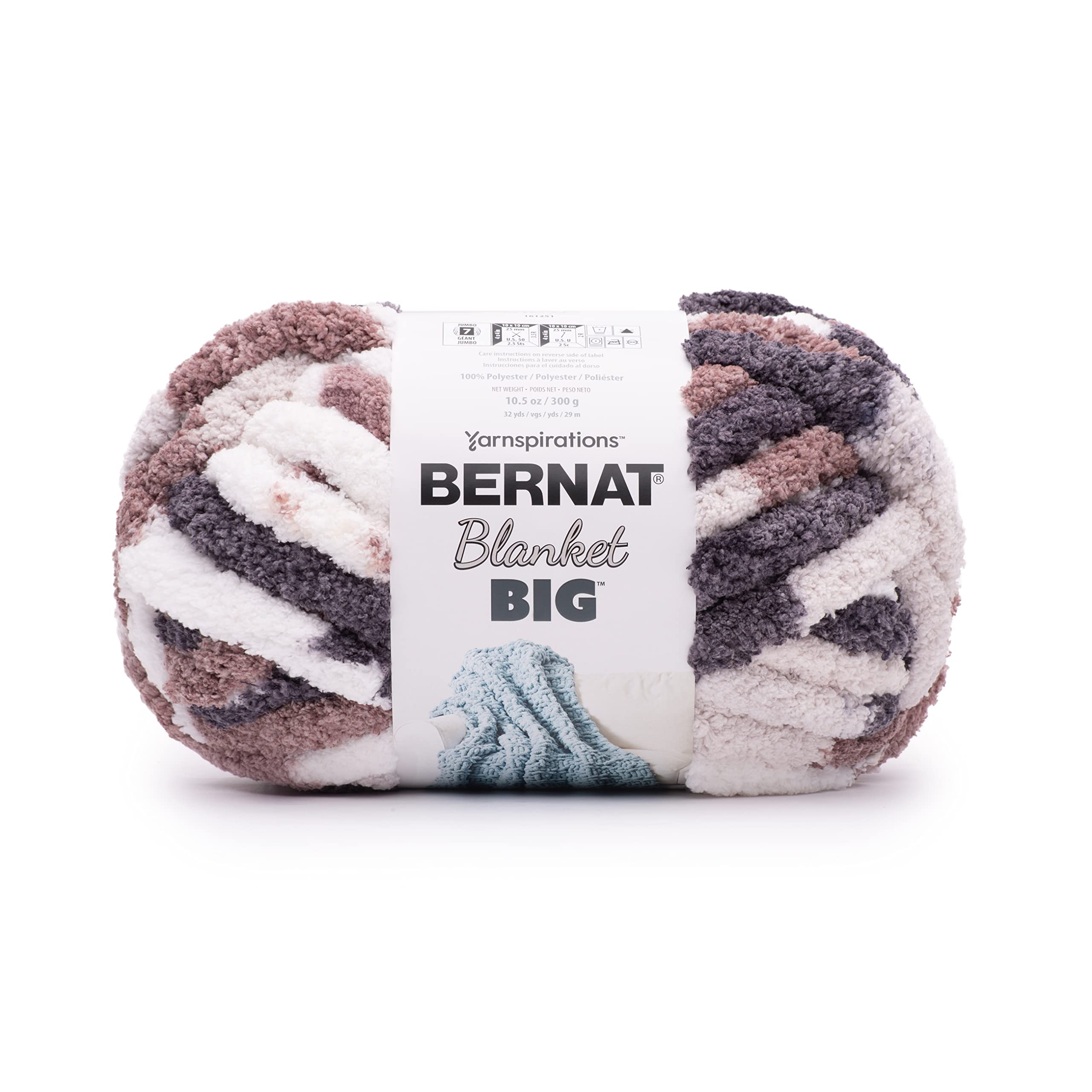 Bernat Blanket 'Big', Mottled Taupe, 300g, 161251-51030
