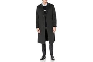 Adam Baker Men's Single Breasted Luxury Wool Full Length Topcoat - Available in Colors